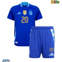 Argentina Alexis Mac Allister #20 Bortedraktsett Barn Copa America 2024 Kortermet (+ Korte bukser)